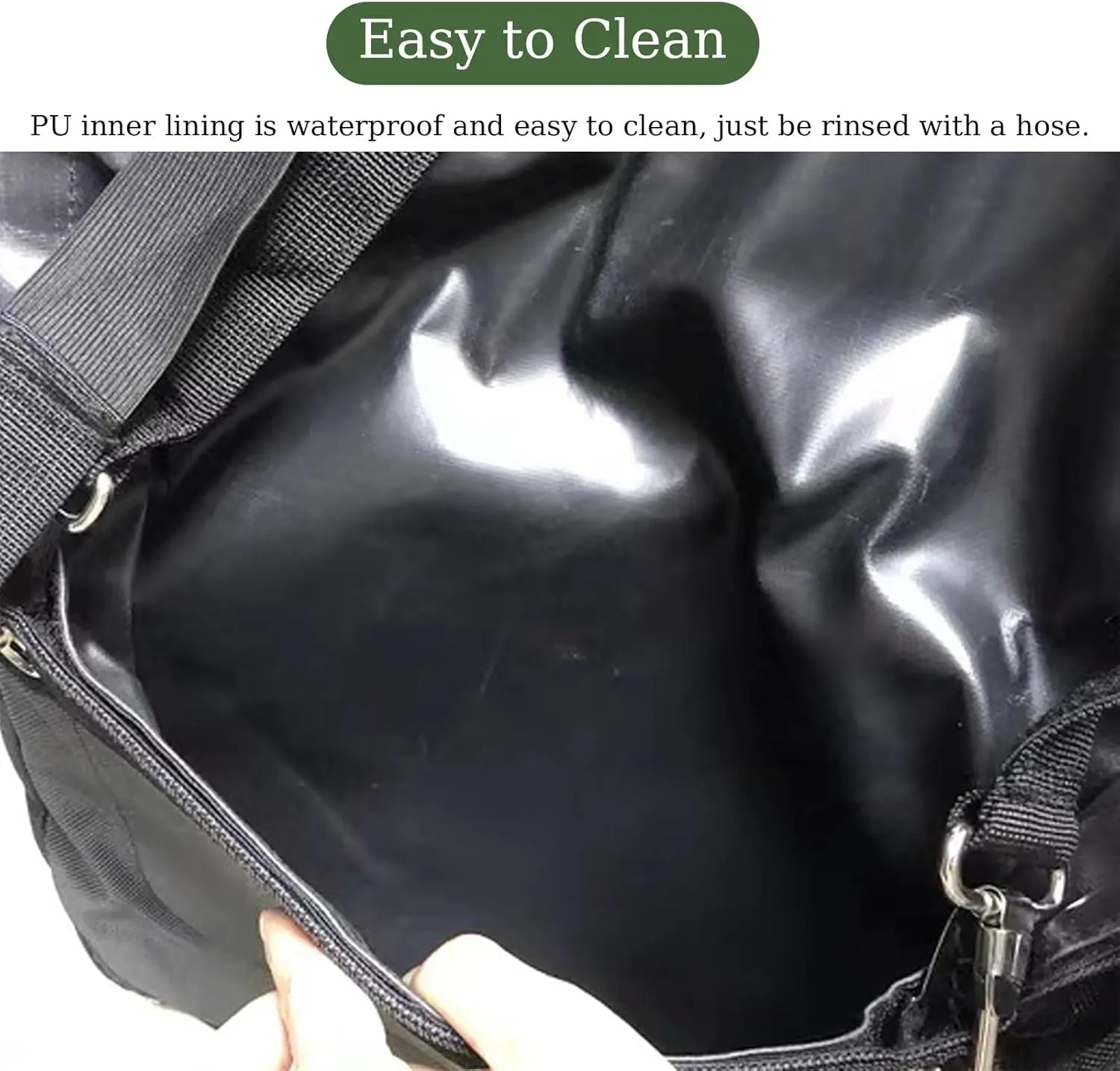 1 to 5 Pack Equine Manure Bag Horse Diaper, Reusable Equine Muck Catcher Bag for Small Medium Large Horse, Riding Area/Barn Pony Poop Container(5Pack,Large)