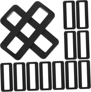 100Pcs Rectangle Strap Buckles for Bags Belt Accessories Multi Functional Purse and Luggage Clips for DIY Clothing and Key Rings