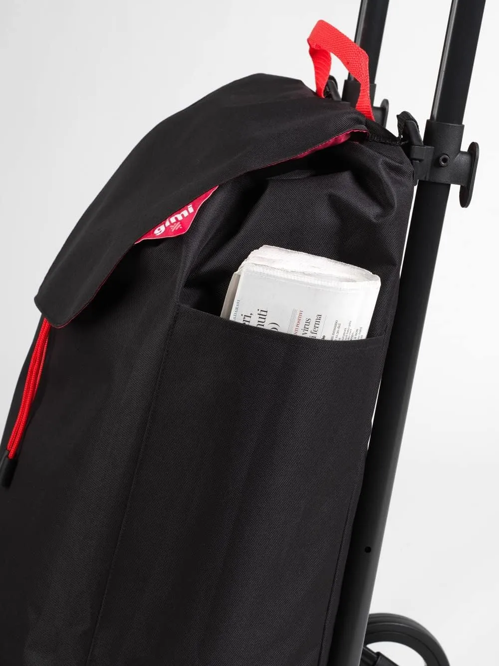 102716 Shopping Trolley New Twin 4 Wheels; Polyester Bag with Drawstring Closure, 4 Wheels Allow Easy Transport, Blue