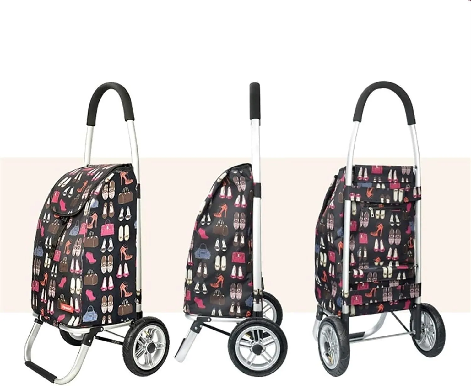 1/2PCS Replacement Bag for Folding Shopping Hand Cart - 44L Large Capacity Replacement Bag for Shopping Trolley Portable Waterproof Oxford Cloth Shopping Trolley Bag Trolley Replacement Bag