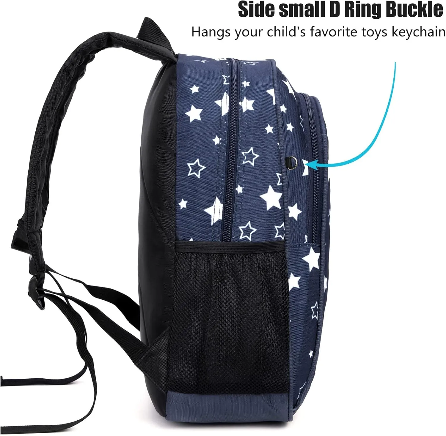 15 Inch Toddler Backpack Boys, Kids Backpack for Preschool or Kindergarten, or Elementary School, Cartoon Star Navy