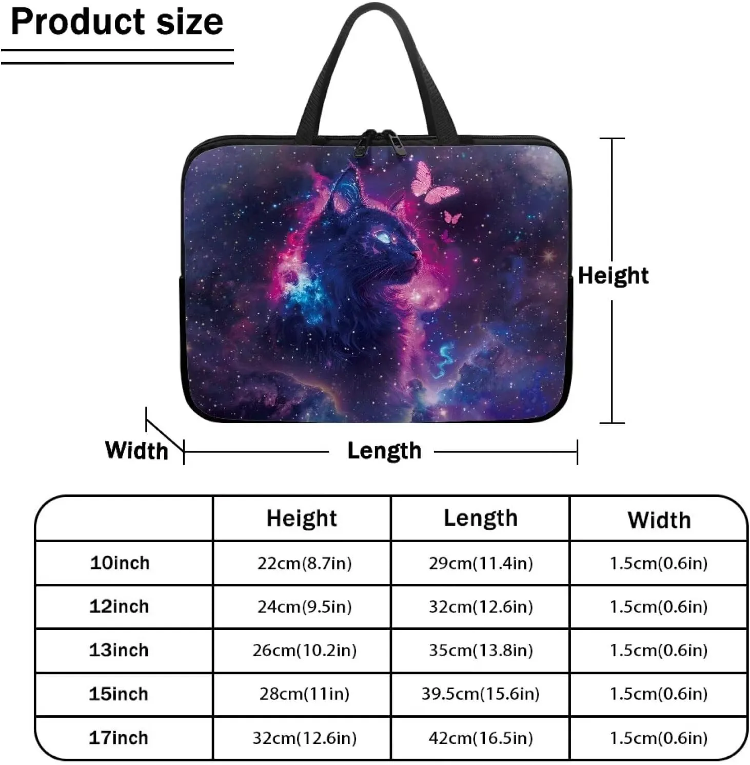 15.6 17.3  Inch Laptop Carrying Case for Women Men Laptop Slevee Computer Bag Laptop Covers