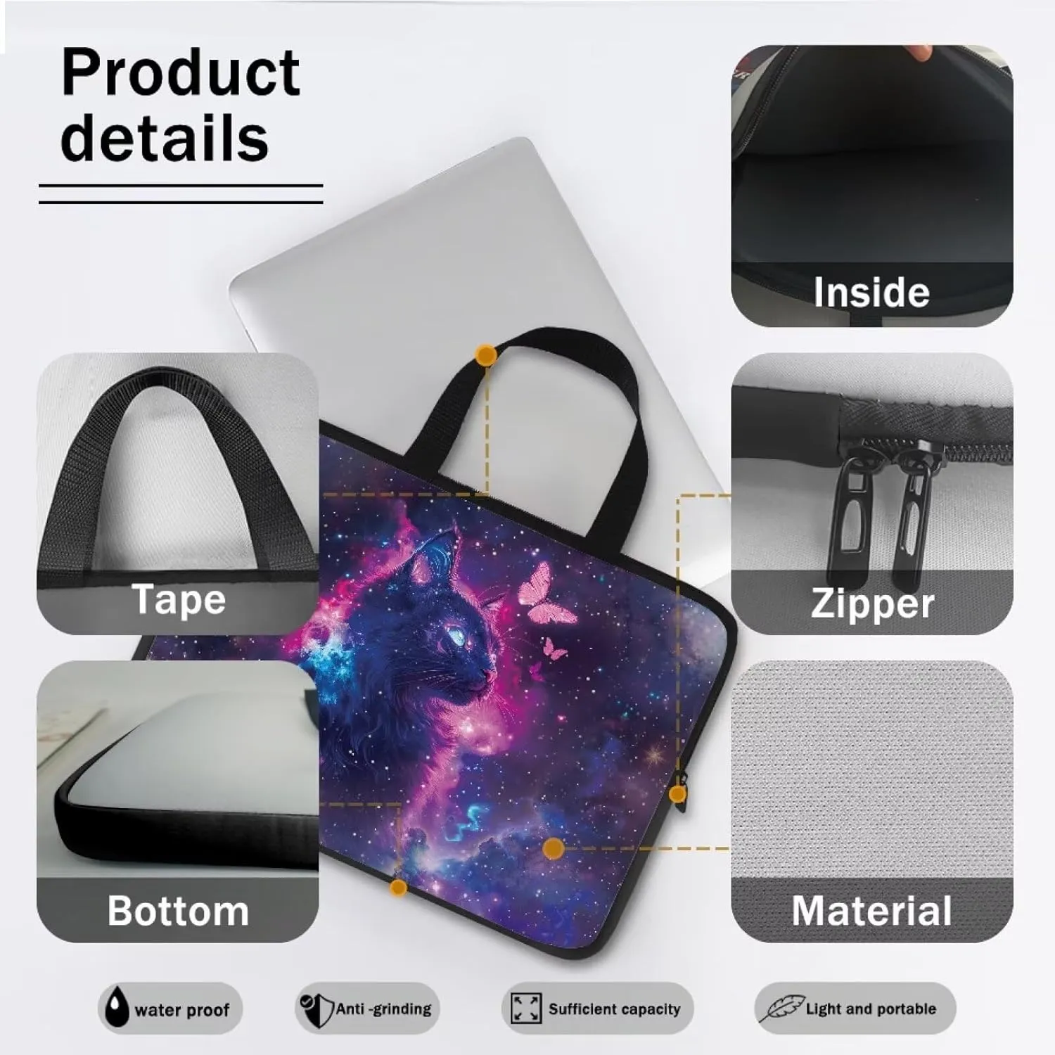 15.6 17.3  Inch Laptop Carrying Case for Women Men Laptop Slevee Computer Bag Laptop Covers