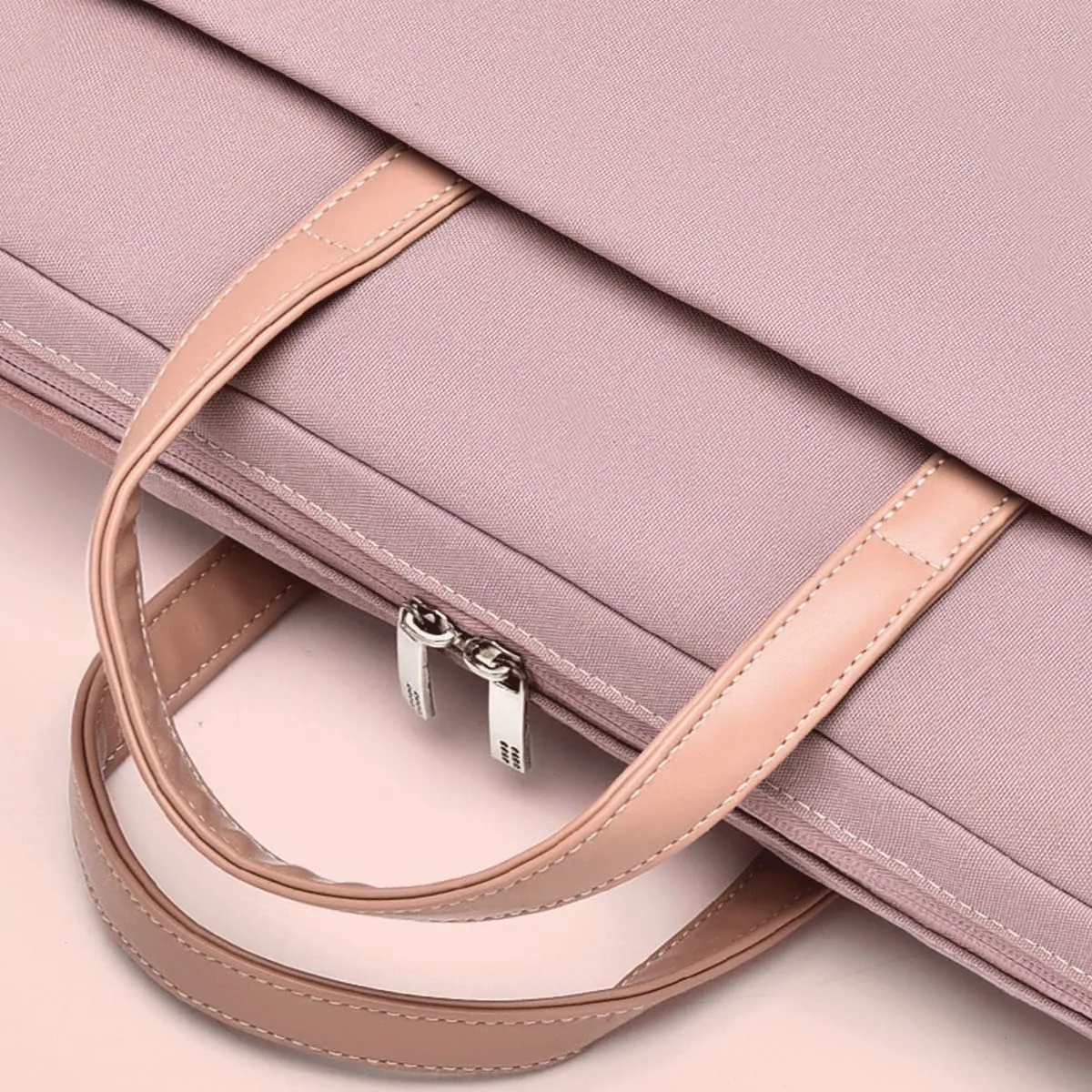 15.6 inch Laptop Case Briefcase Waterproof Protective Laptop Sleeve Cover Women Computer Carrying Case Handbag Compatible with Lenovo ASUS Dell HP Notebook, ThinkBook IdeaPad 15.6” Pink Bag