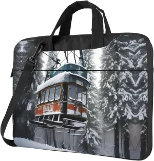 15.6-Inch Laptop Computer And Tablet Shoulder Bag Carrying Case,Business Casual,Yin Yang Pattern Print
