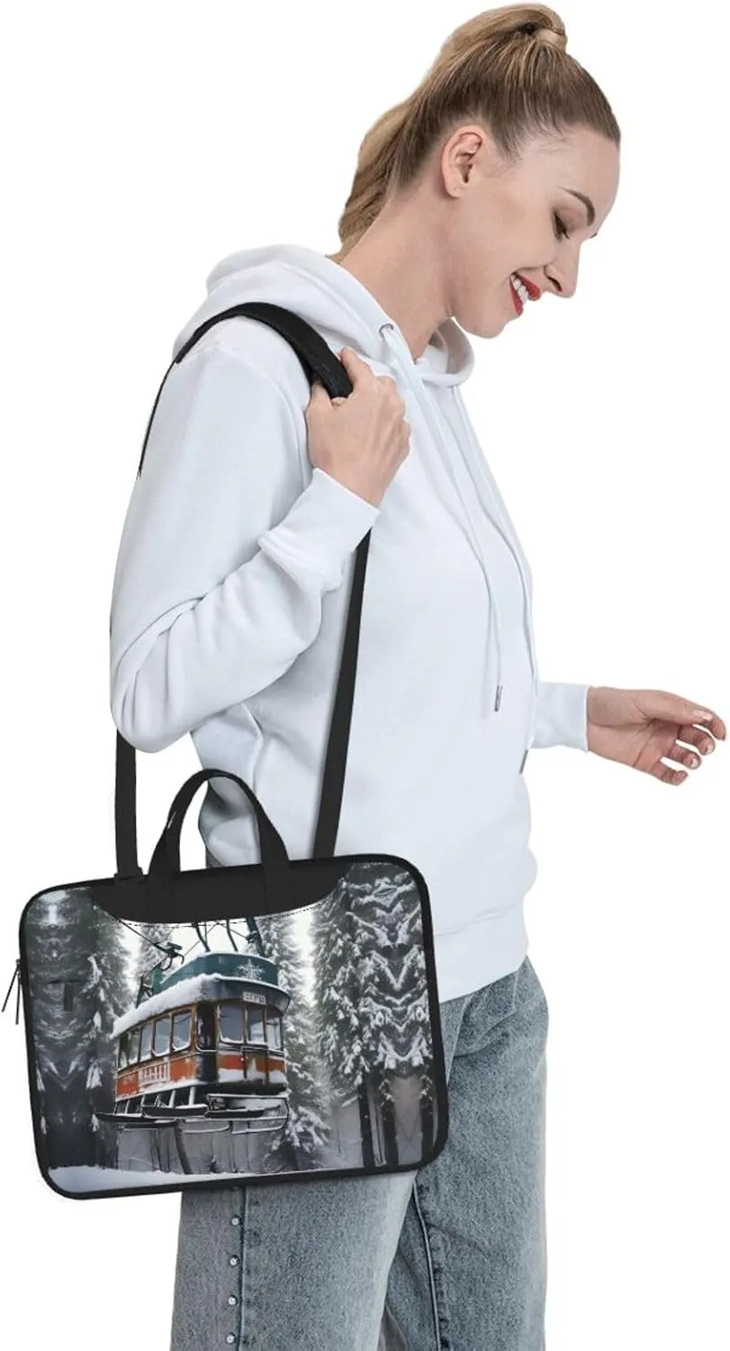 15.6-Inch Laptop Computer And Tablet Shoulder Bag Carrying Case,Business Casual,Yin Yang Pattern Print