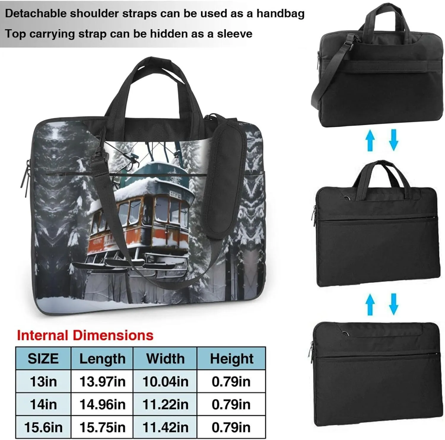 15.6-Inch Laptop Computer And Tablet Shoulder Bag Carrying Case,Business Casual,Yin Yang Pattern Print