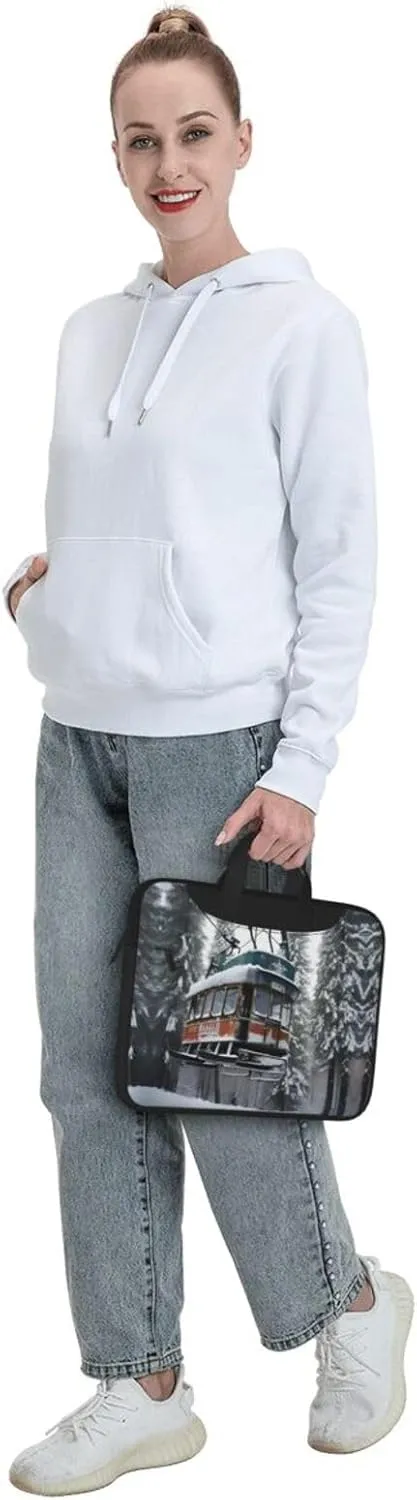 15.6-Inch Laptop Computer And Tablet Shoulder Bag Carrying Case,Business Casual,Yin Yang Pattern Print