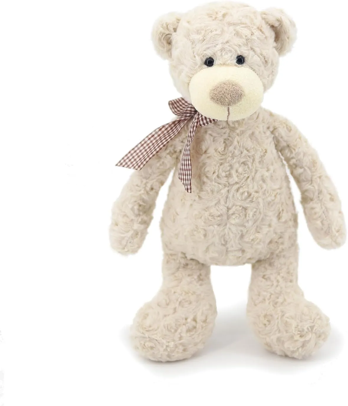 16" White Teddy Bear with Scarf Stuffed Animals for Boys and Girls,Soft and Adorable Stuffed Bear Plush Toys for Newborn Babies and Kids,Great Gifts on Birthday,Christmas,Machine Washable