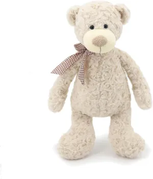 16" White Teddy Bear with Scarf Stuffed Animals for Boys and Girls,Soft and Adorable Stuffed Bear Plush Toys for Newborn Babies and Kids,Great Gifts on Birthday,Christmas,Machine Washable