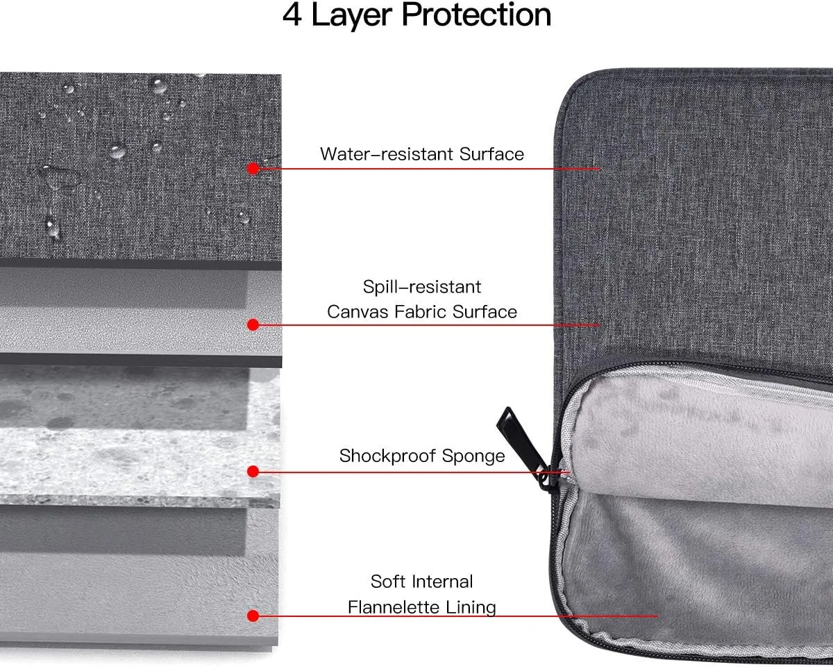 17 17.3 Inch Laptop Sleeve Case Bag for ASUS VivoBook Pro 17/ASUS TUF/ROG 17.3, HP Pavilion 17/ HP Envy, Dell Inspiron 17, Notebook Ultrabook Case(Space Grey)