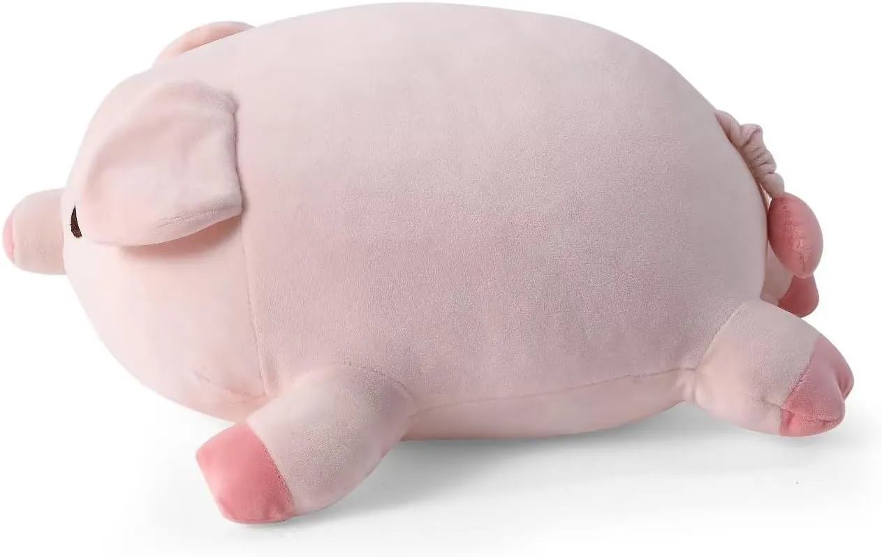 19.6" Weighted Stuffed Animal, Cute Pig Weighted Plush Toy for Kids and Adults,Anxiety Gift Soft Piggy Pillow, Round Eyes
