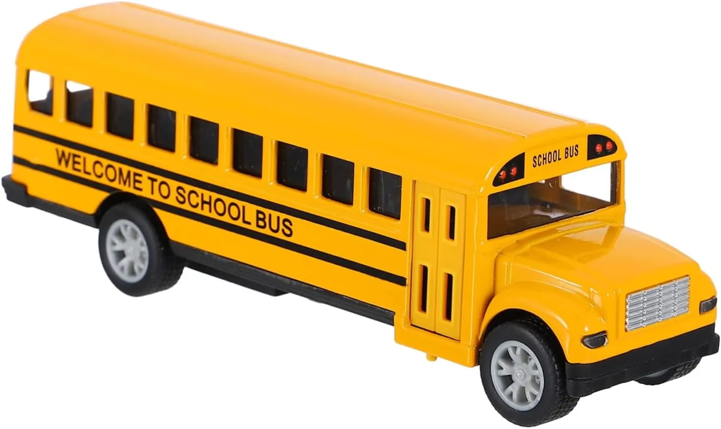 1Pc Bus Model Alloy Pull Back Vehicle for Compact for Hands Smooth Surface Material for Fun Playtime