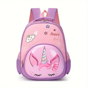 1pc Cartoon Student Backpack Eggshell Bag Ladybug Unicorn Dinosaur School Bag