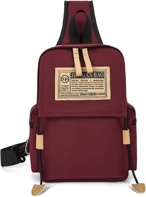 1PC Waterproof Sling Bag Korean Style, Crossbody Messenger Pouch Bag Waist and Chest Men and Women