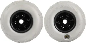 2-Pack Beach Balloon Wheels 9" Beach Cart Tires Replacement Big Sand Wheels for Beach Buggy, Kayak Trolley, Canoe Dolly, Rolling Walker, Garden Cart, Wheelchair