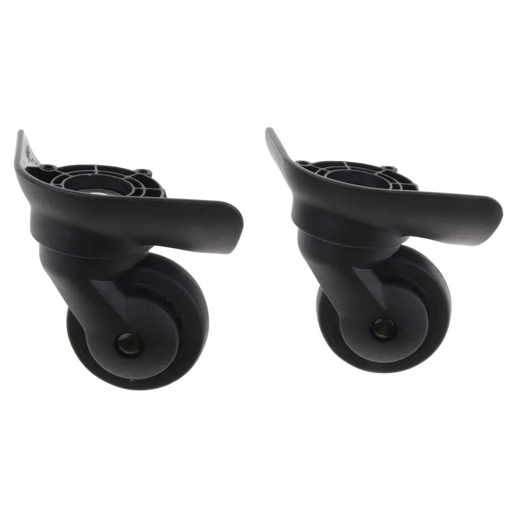2 Pieces Luggage Mute Wheel Universal 360 Degree Swivel Casters Replacement for Suitcase Travel Bag