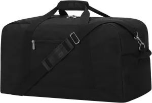 21 inch Gym Duffle Bag for Men - 40L Travel Duffel Bag with Bottom Support (Black)