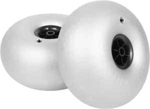 2pcs Beach Balloon Wheels PVC Beach Cart Balloon Wheels Beach Cart Tires Replacement Big Sand Wheel for Beach Buggy, Kayak Trolley, Canoe Dolly, Rolling Walker (16-Inchs)