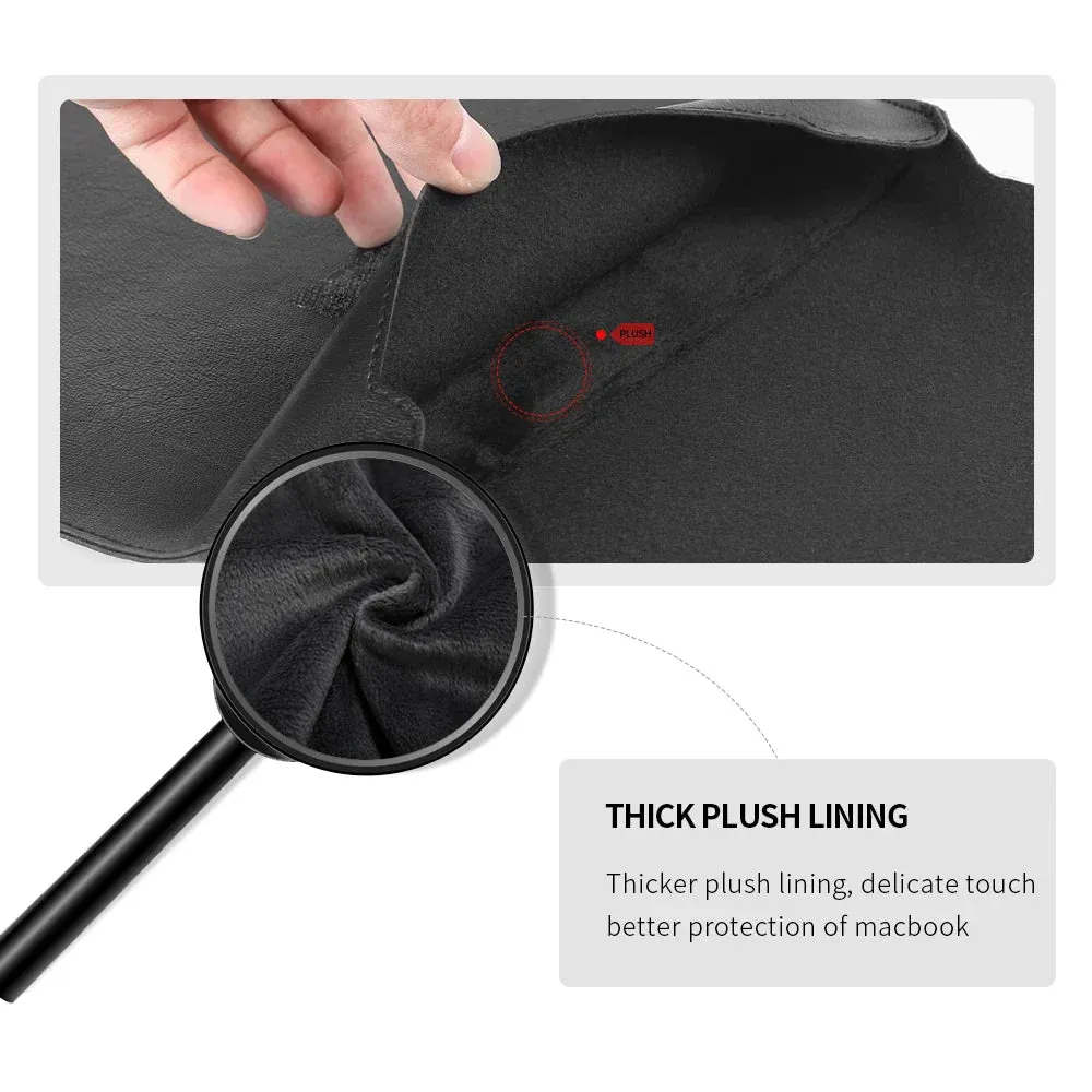 2pcs Laptop Sleeve Case for Hp Dell Zenbook Macbook Air Pro 13 15.6 Inch Shockproof Notebook Bag