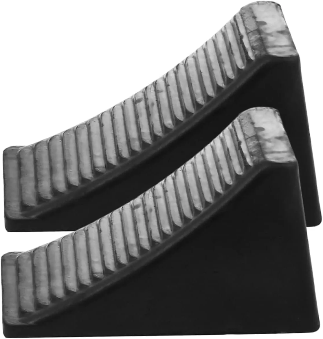 2Pcs Portable Rubber Wheel Chocks for Motorcycle and Non Slip Wedge Tire Chocks Heavy Duty Stabilizer for Trailers