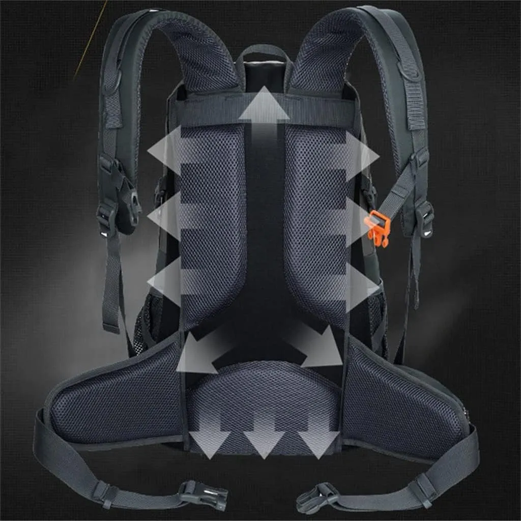 40L Outdoor Travel Bag Travel Backpack Large Capacity Sports Men's Backpack Hiking Camping Bag (D,57 * 32 * 20cm)