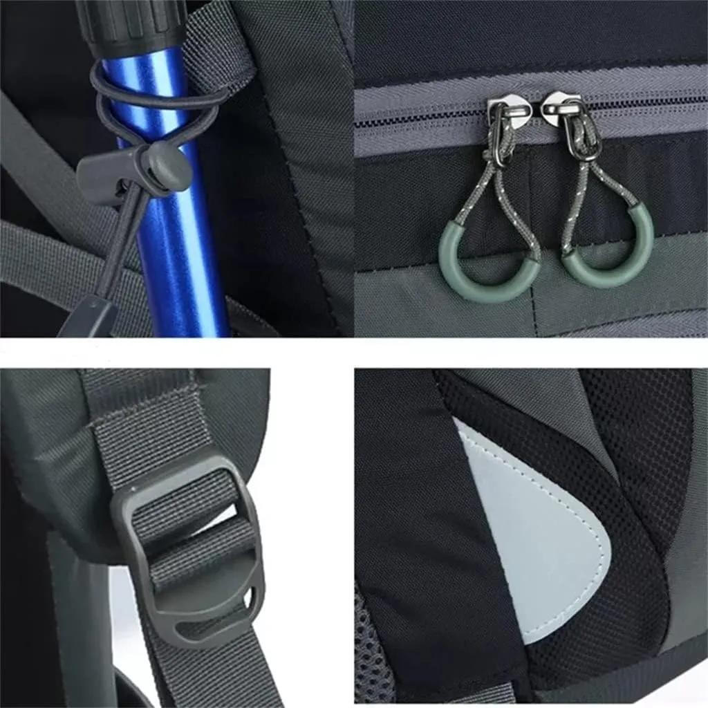 40L Outdoor Travel Bag Travel Backpack Large Capacity Sports Men's Backpack Hiking Camping Bag (D,57 * 32 * 20cm)