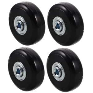 4pcs Luggage Replacement Wheels Swivel Casters for Suitcases Quiet Rolling Casters with Bearings Effortless Steering for Travel Bags and Trolley Cases