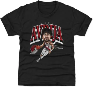 500 LEVEL Deni Avdija Portland Trail Blazers Youth Shirt - Deni Avdija Portland Trail Blazers Cartoon