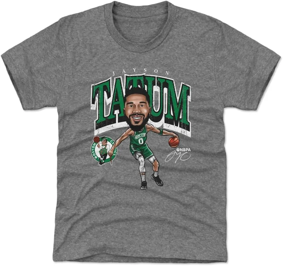 500 LEVEL Jayson Tatum Boston Celtics Youth Shirt - Jayson Tatum Boston Celtics Cartoon