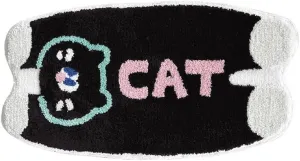50x80cm Animal Pattern Cartoon Carpet,Non Slip Long Fluff Imitation Cashmere Carpet Thickened Oil Absorption Bath Door Foot Rug for Bedroom, Living Room Floor Mat (Cat)