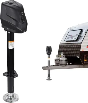 5500-7500lbs Electric A-Frame Trailer Jack, 23.2" Vertical Travel, 12V DC,for RV Trailer, Camper
