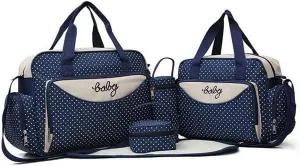 5PCS Diaper Bag Tote Set - Baby Bags for Mom PINK