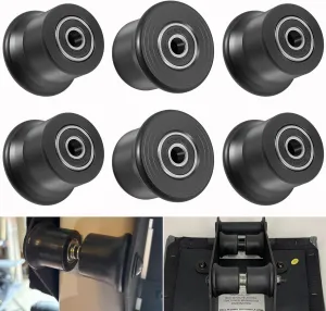 6-Pack Sliding Seat Bracket Roller for Bowflex Home Gym, Compatible with Blaze, Classic, Elite, Motivator2, Pr1000, Sport, Conquest, Ultimate2, Schwinn Comp, Revolution