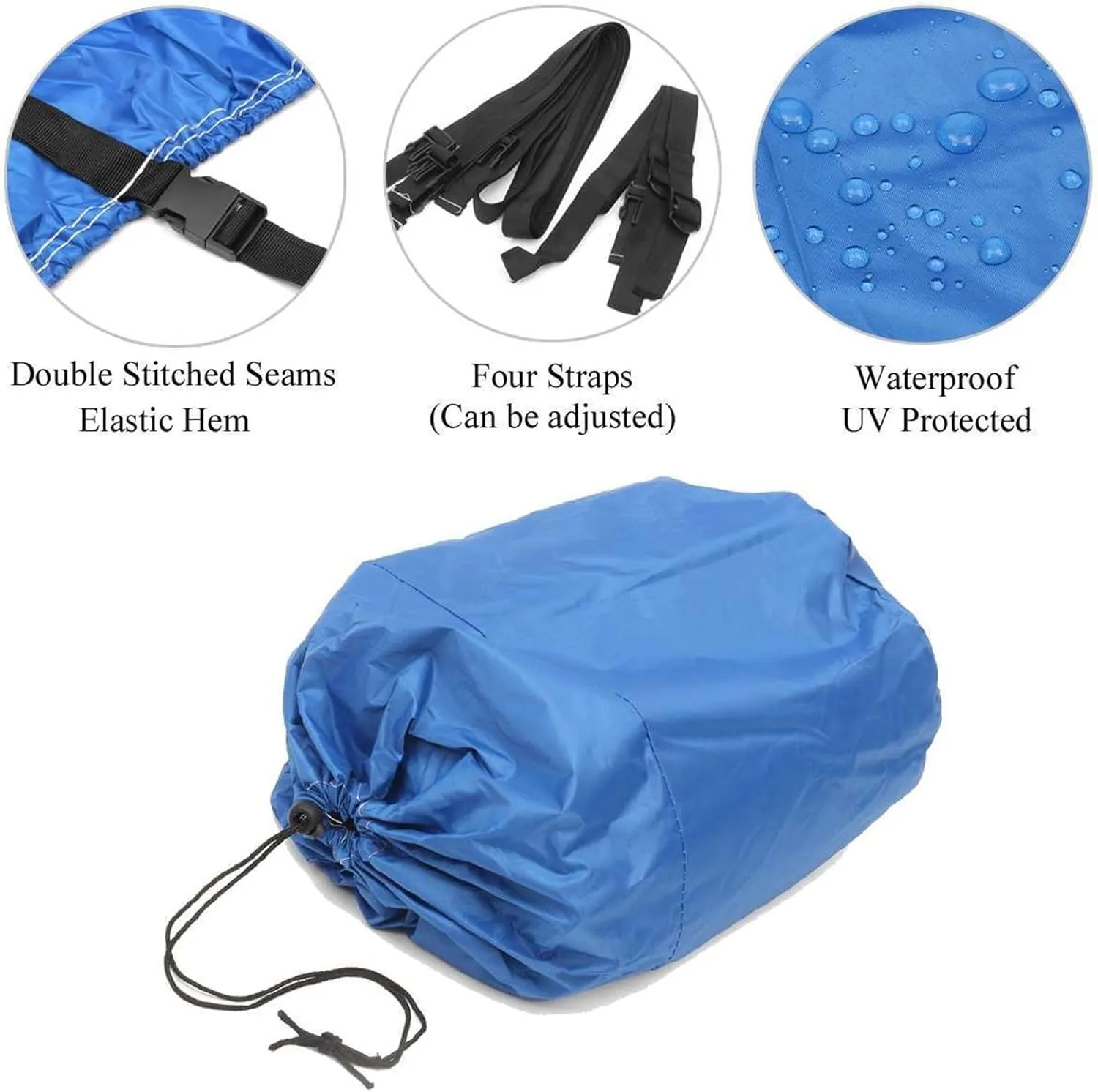 600D 11ft-22ft Heavy Duty Boat Cover Trailerable V-Hull Speedboat Fishing Ski Cover Protection Waterproof Dust-Proof Anti-UV(420x270cm 11-13ft)