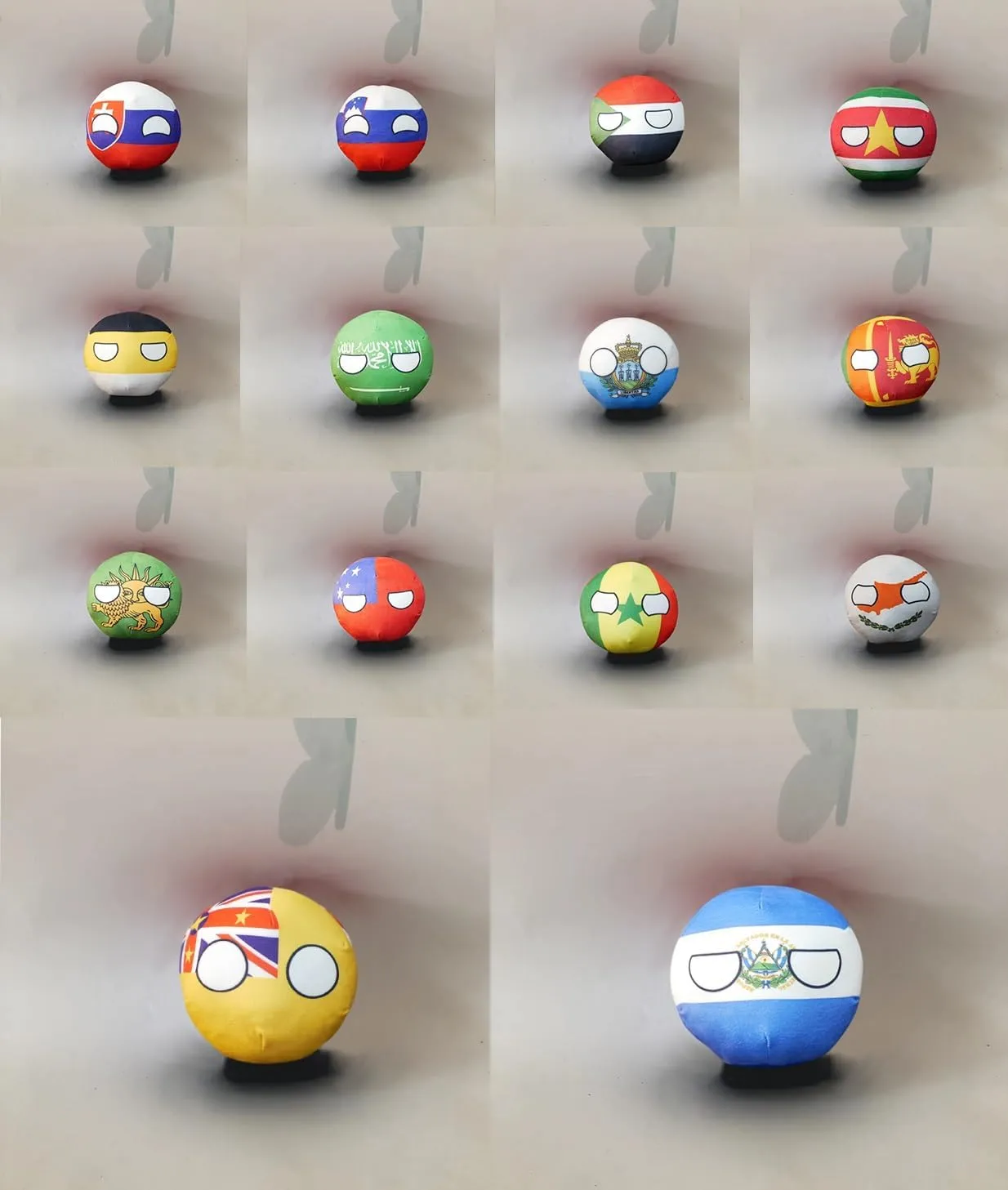 7.9-inch 3.9-inch Country Ball Plush Country Ball Ecuador, France, Spain, Congo, Mexico, Canada, Congo Plush Toy Children's and Adult Country Balls(Venezuela,7.8in)