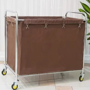 90L Trolley Rolling W?schesortierwagen W?schekorb auf R?dern Korb mit abnehmbaren Taschen für SCH?nheitssalon Hotel nützlich