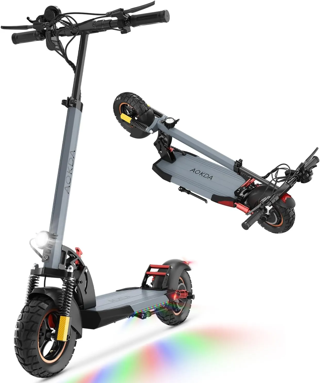A1 Electric Scooter Adults, 20 Mi Long Range & 28 MPH, 800W Max Motor Power e-Scooter for Adults, 10'' Pneumatic Tires, Foldable Commuter eScooter