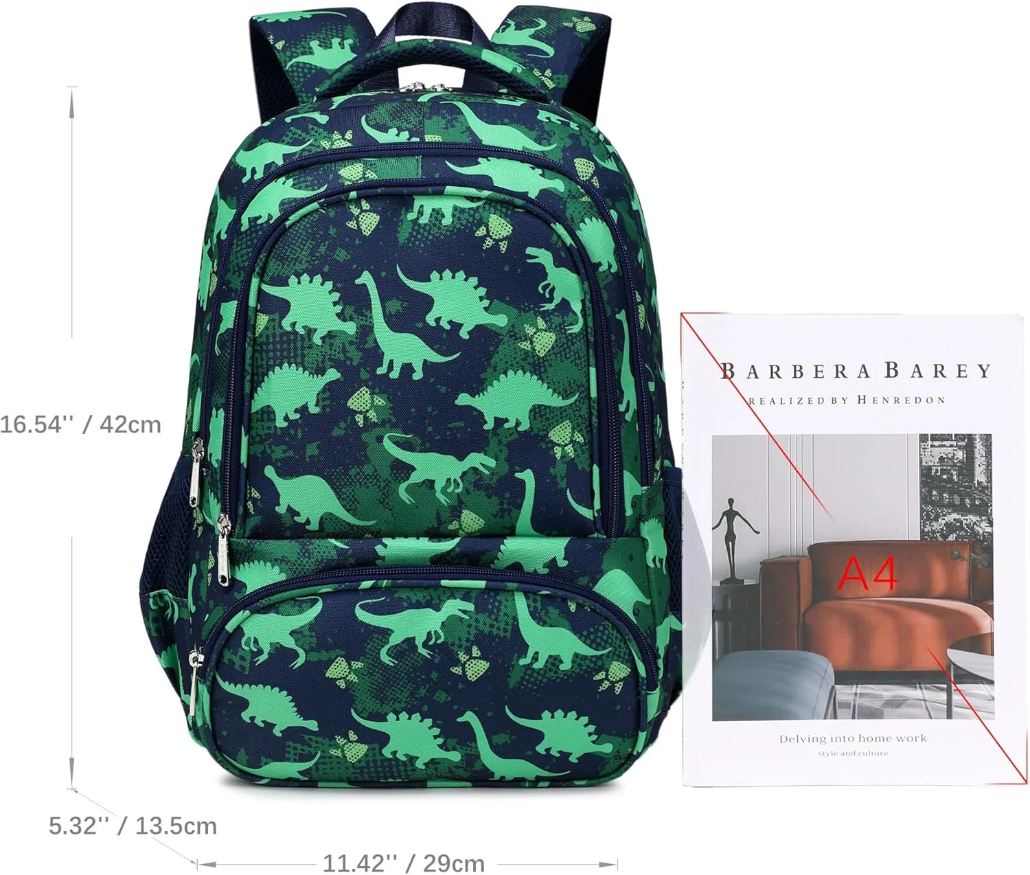 abshoo Dinosaur Kids Backpack For School Boys Elementary Kindergarten Bookbag Lightweight School Bags (Dinosaur)