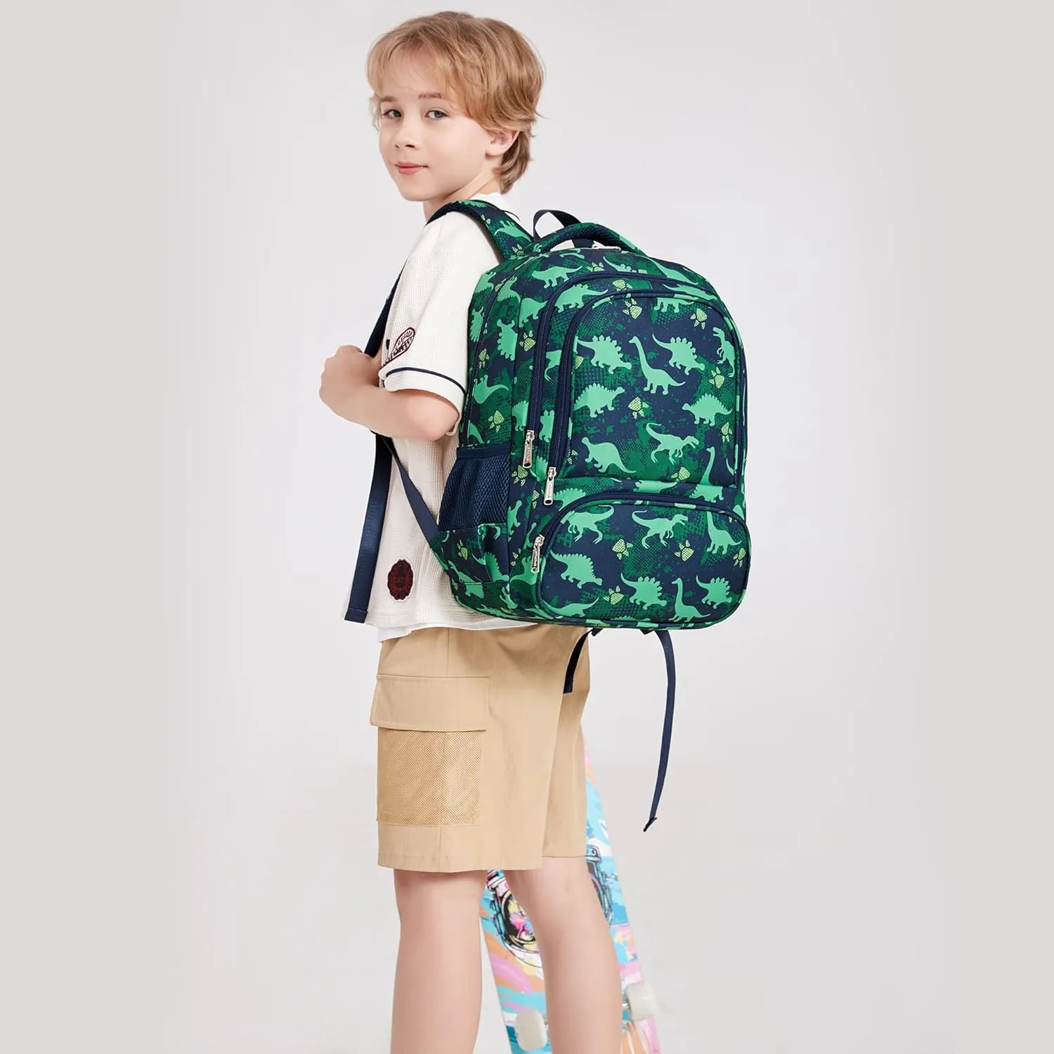 abshoo Dinosaur Kids Backpack For School Boys Elementary Kindergarten Bookbag Lightweight School Bags (Dinosaur)