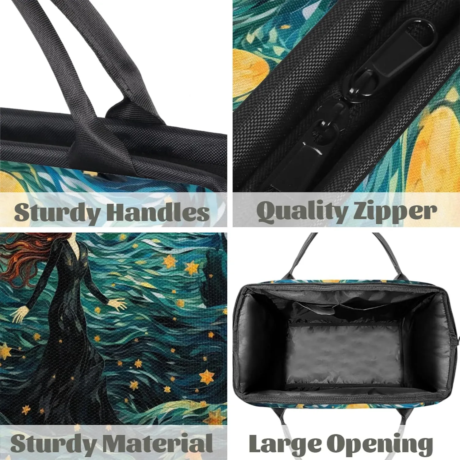Abstract Beauty Green Large Travel Duffel Bag Gym Tote Bag for Women Men Waterproof Weekend Overnight Bag Carry On Tote Luggage with Pocket Personal Item Bags Sports Bag fit Travel Sports Gym Yoga