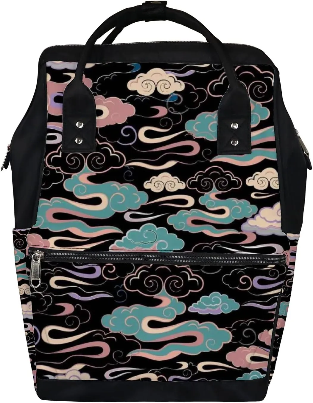 Abstract Cloud Diaper Bag Backpack Waterproof Backpack Baby Nappy Changing Bag for Travel Large Capacity Durable and Stylish for Woman