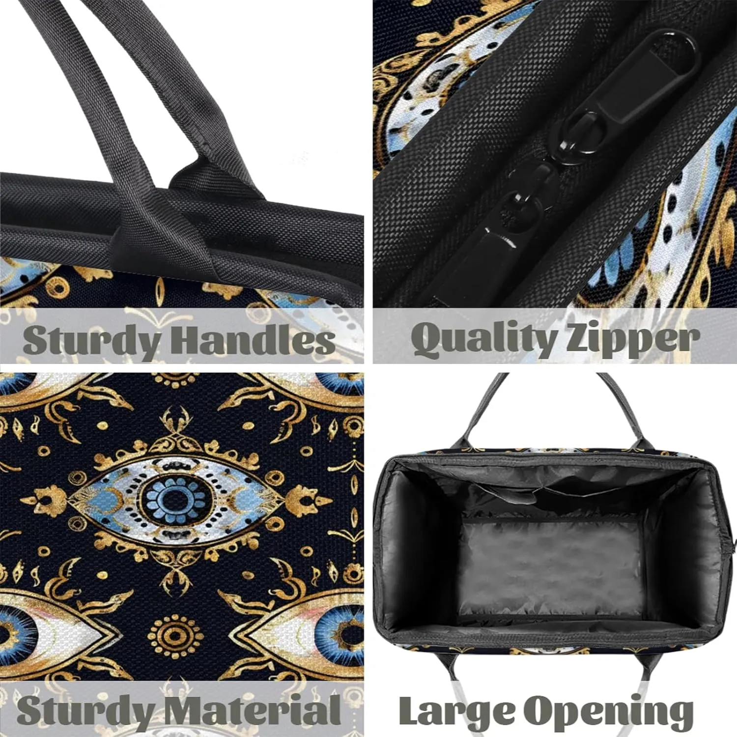 Abstract Devil Eye Cool Large Travel Duffel Bag Gym Tote Bag for Women Men Waterproof Weekend Overnight Bag Carry On Tote Luggage with Pocket Personal Item Bags Sports Bag fit Travel Sports Gym Yoga