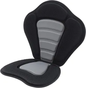 Adjustable Kayak Seat with Back Support and Storage Bag - Comfortable Cushioned Seat Pad for Sit On Top Kayaking, Fishing, and Boat Rafting