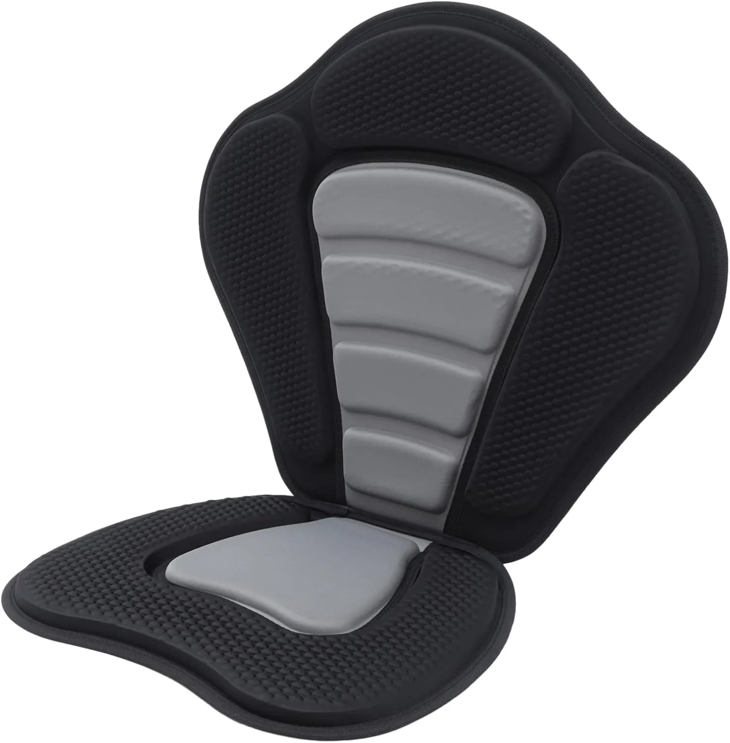 Adjustable Kayak Seat with Back Support and Storage Bag - Comfortable Cushioned Seat Pad for Sit On Top Kayaking, Fishing, and Boat Rafting