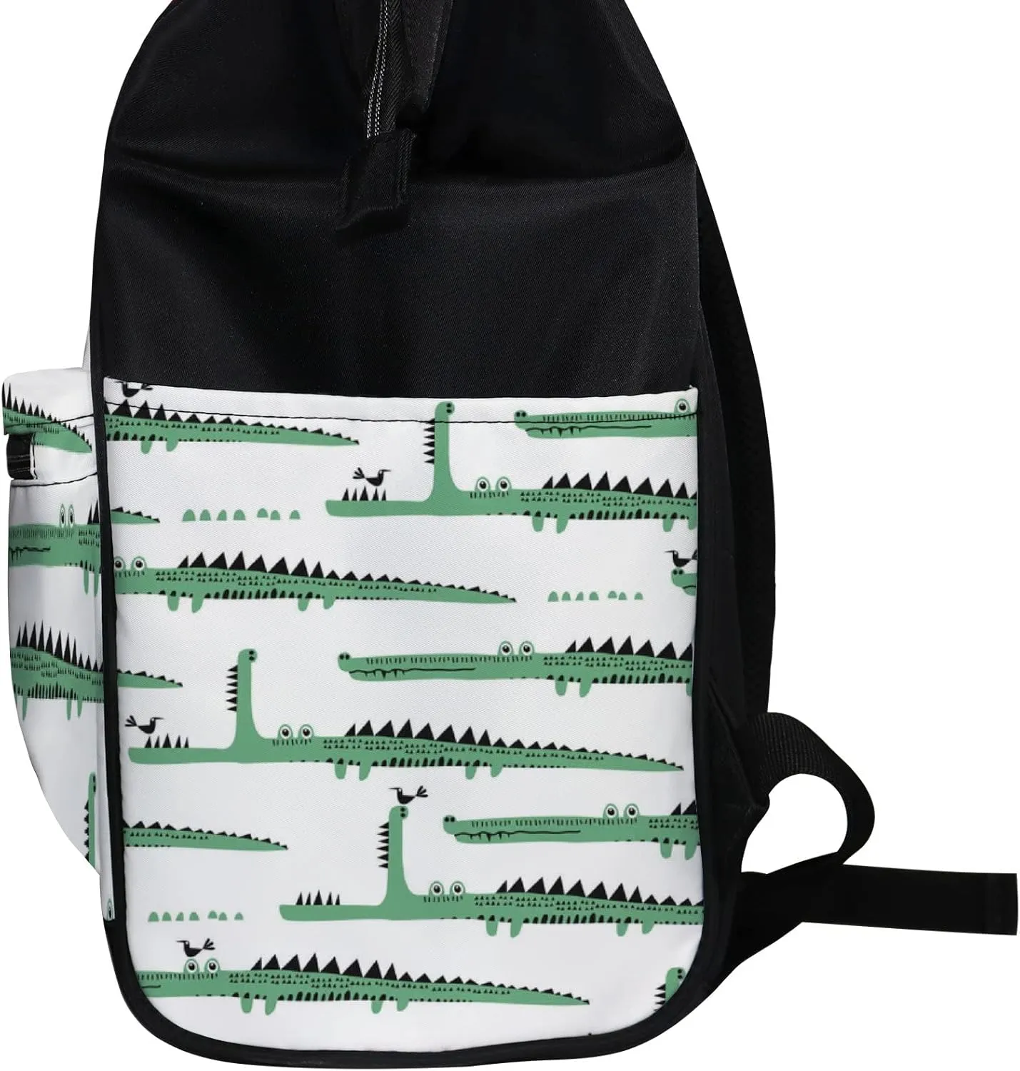 Adorable Funny Crocodiles Diaper Bag Backpack Waterproof Backpack Baby Nappy Changing Bag for Travel Large Capacity Durable and Stylish for Woman