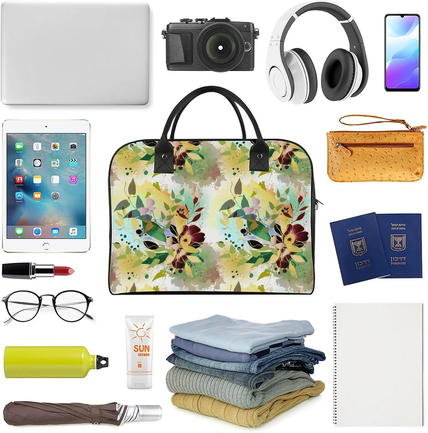 Adult Crossbody Nylon Oriental Cherry Novelty Handbag for Traveling 13" X 19" X 8"
