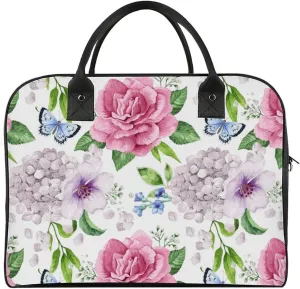 Adults Shoulder Nylon Colorful Butterfly Aesthetic Handbag for Travel 13" X 19" X 8"