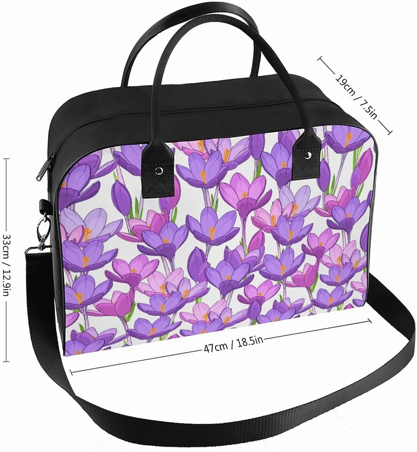 Adults Shoulder Nylon Santa Gifts Fashion Handbag for Journey 13" X 19" X 8"