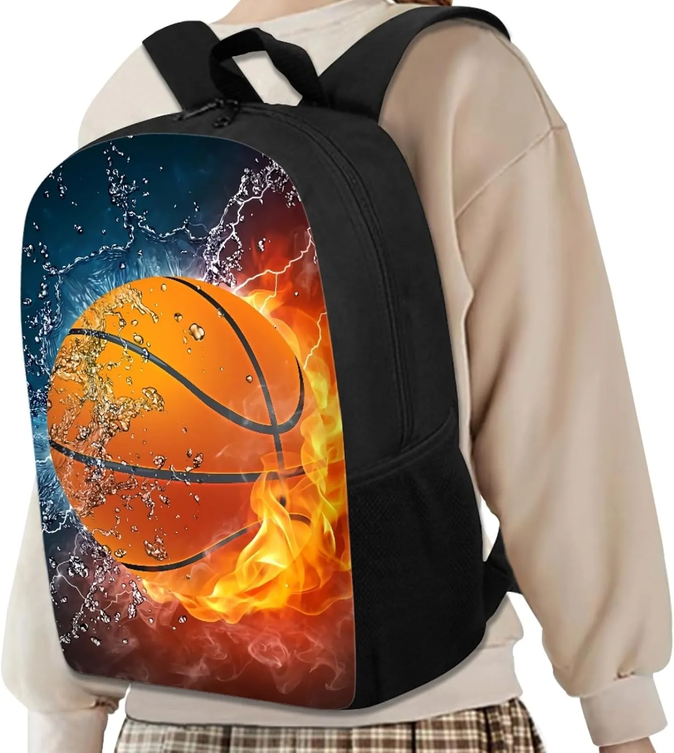 AFPANQZ Kids Backpack 3 Pieces Set Large Capacity School Bags with Heat Insulated Lunch Bags Small Pencil Bags 3 Pack
